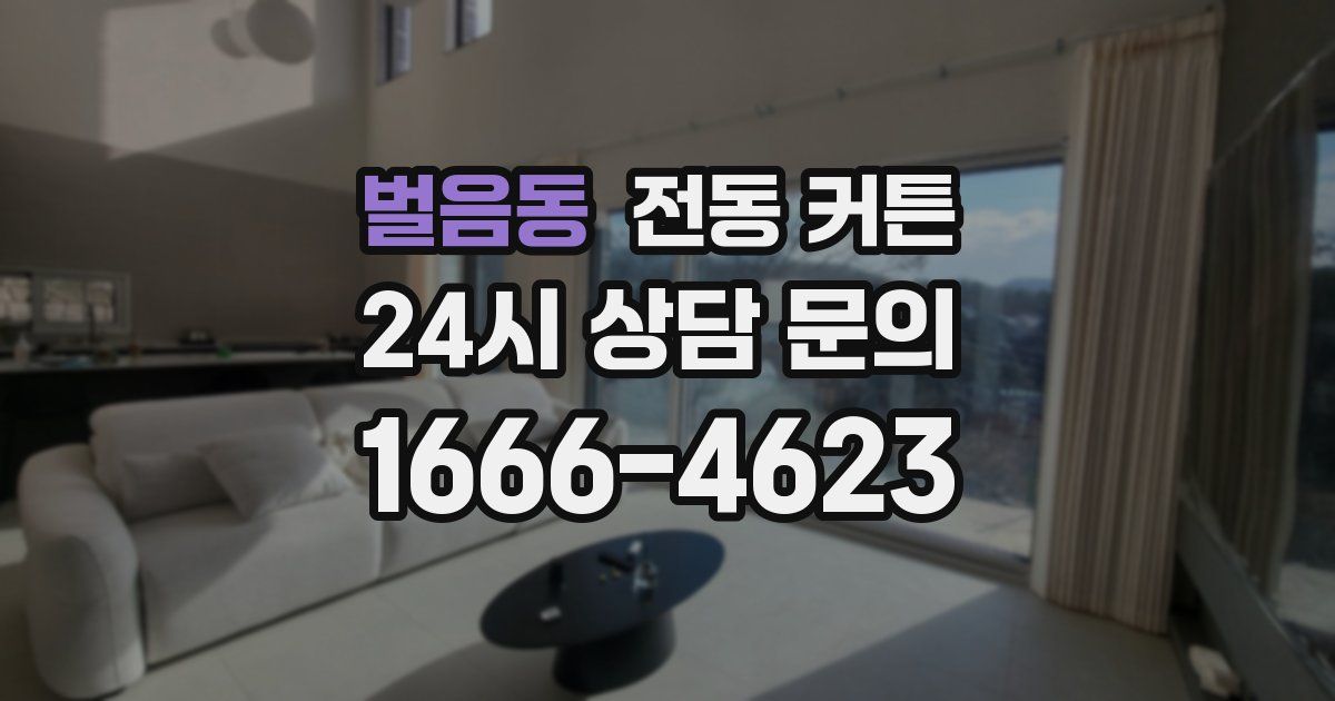 벌음동 전동 커튼