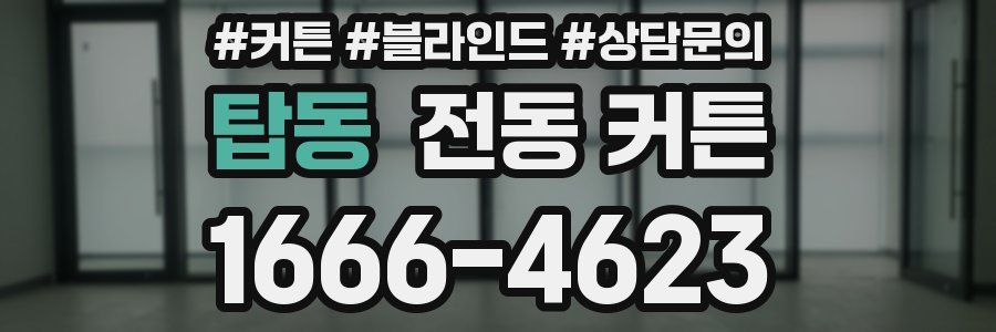 탑동 전동 커튼