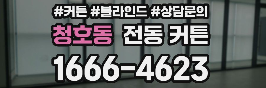 청호동 전동 커튼
