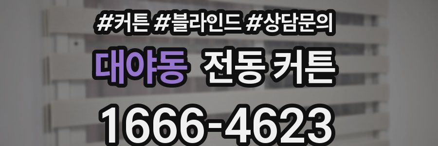 대야동 전동 커튼