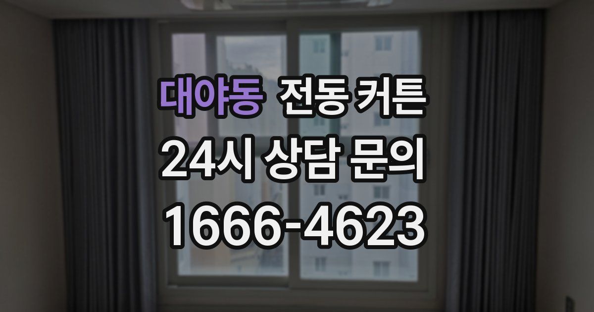 대야동 전동 커튼