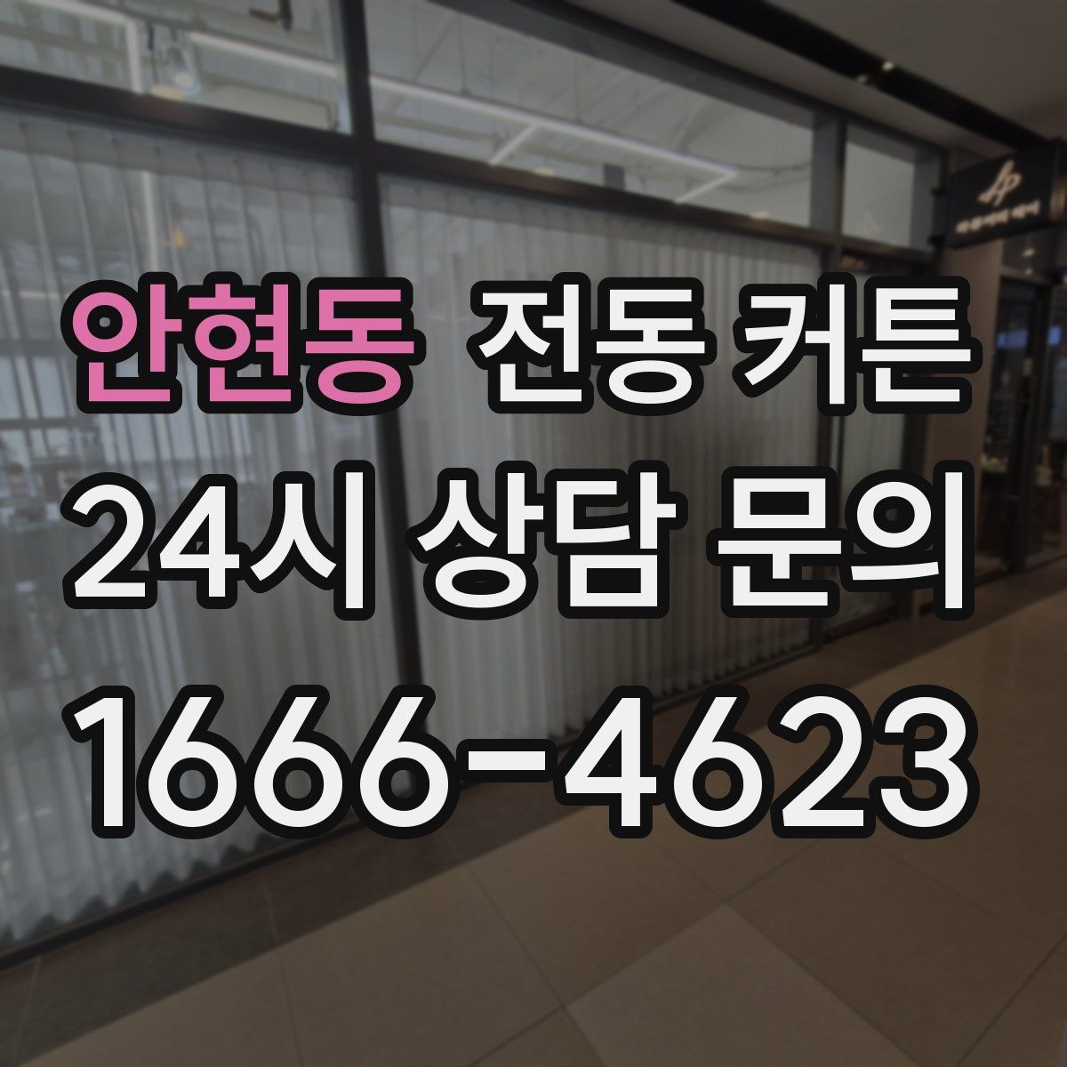 안현동 전동 커튼