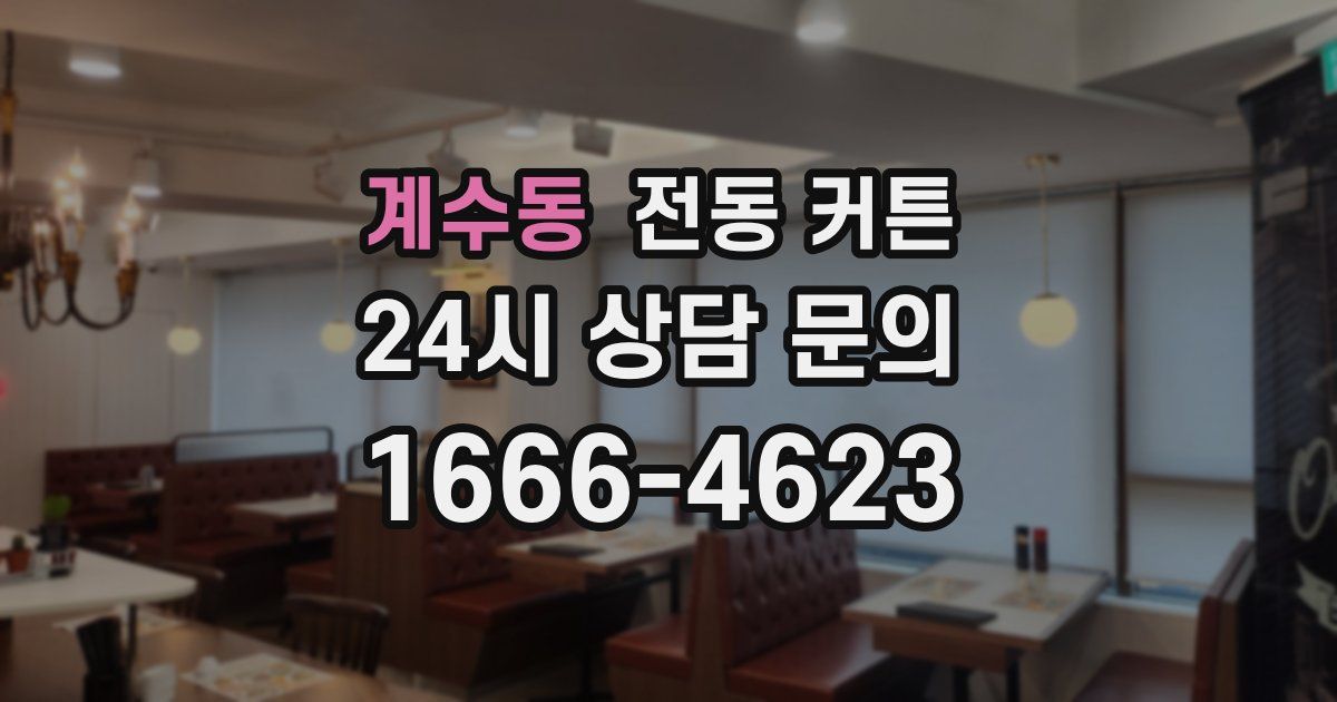 계수동 전동 커튼