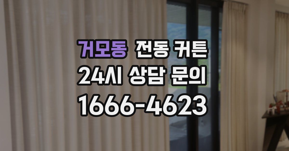 거모동 전동 커튼