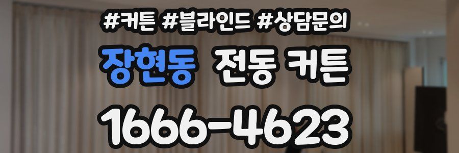 장현동 전동 커튼