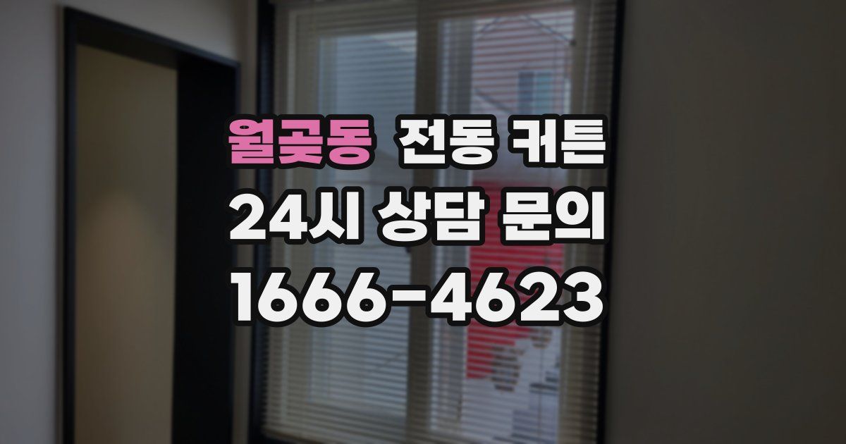 월곶동 전동 커튼