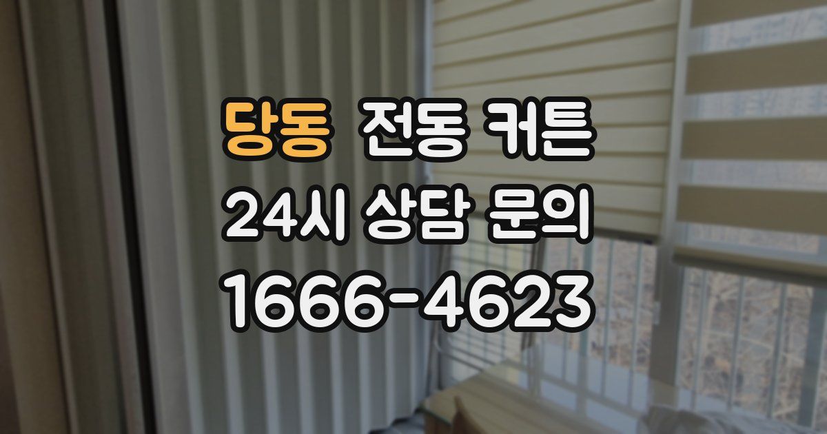 당동 전동 커튼
