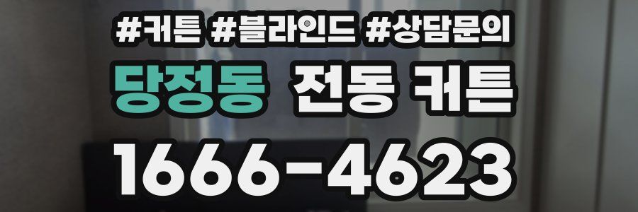 당정동 전동 커튼