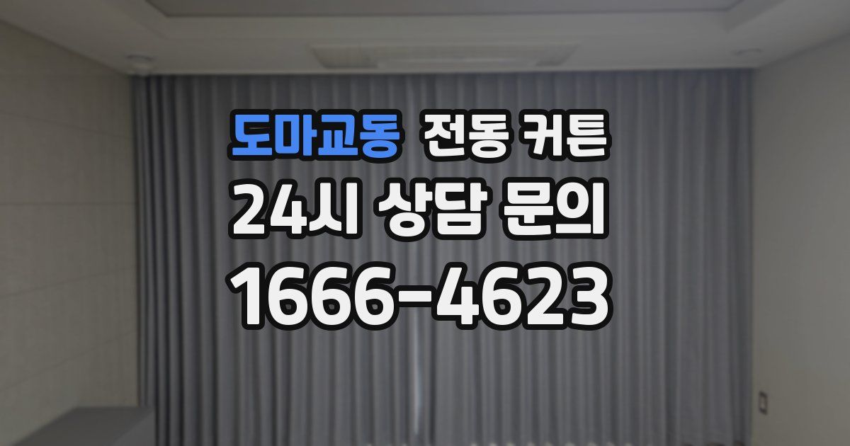 도마교동 전동 커튼