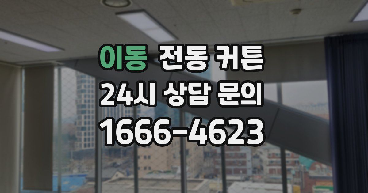 이동 전동 커튼