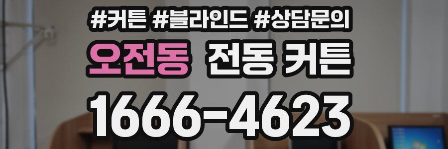 오전동 전동 커튼