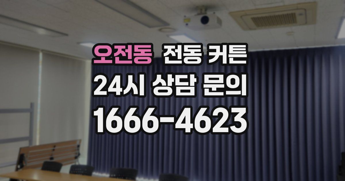 오전동 전동 커튼