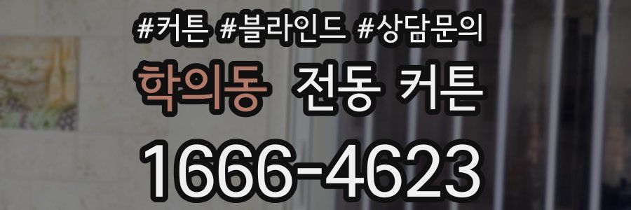 학의동 전동 커튼