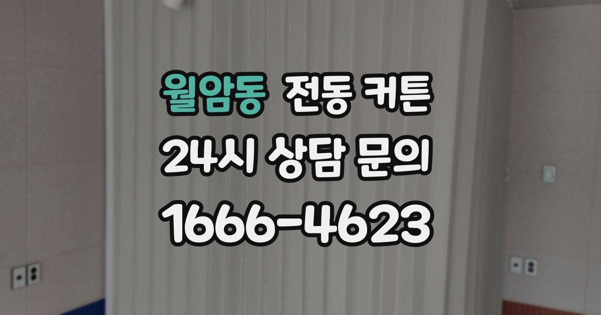월암동 전동 커튼