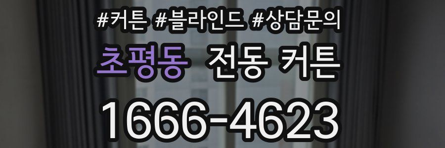 초평동 전동 커튼