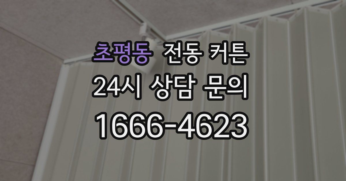 초평동 전동 커튼
