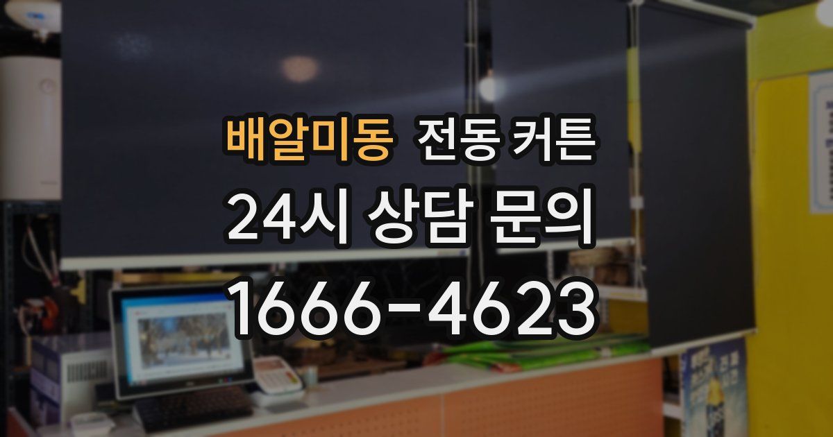 배알미동 전동 커튼