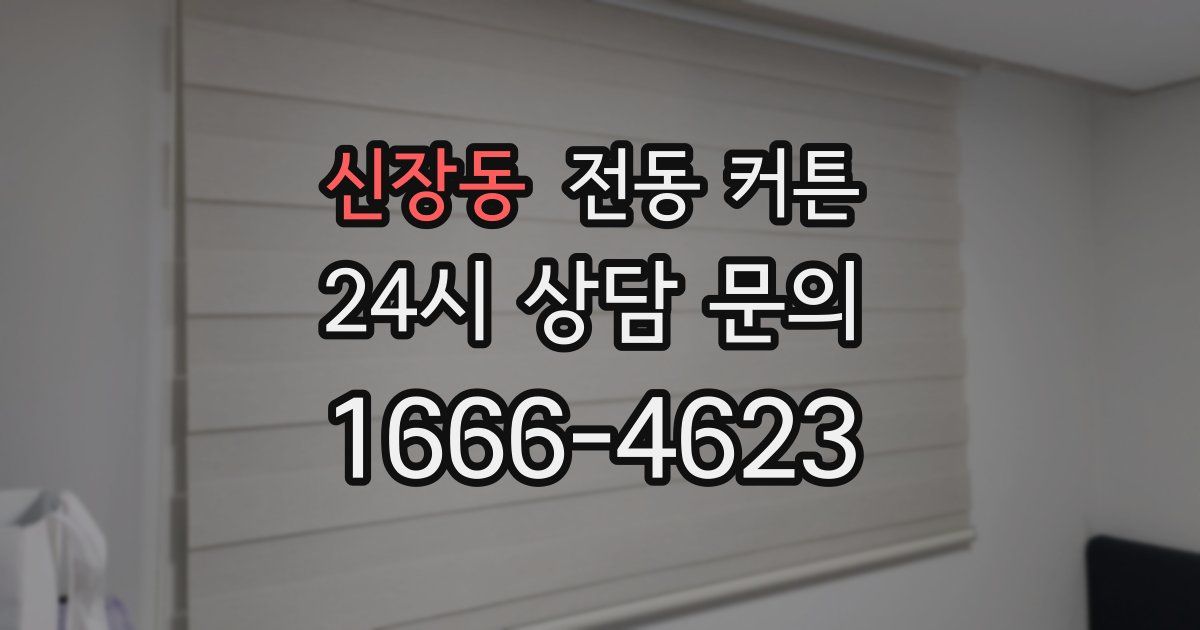 신장동 전동 커튼