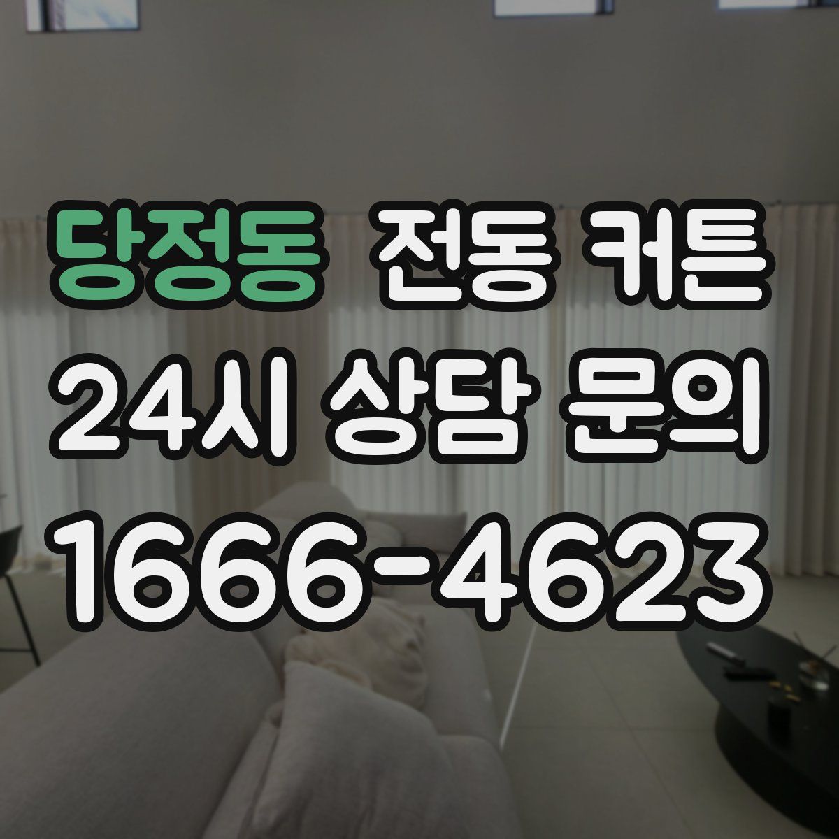당정동 전동 커튼