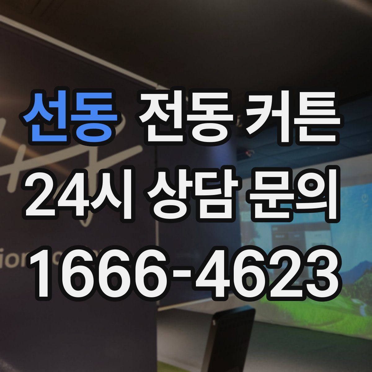 선동 전동 커튼