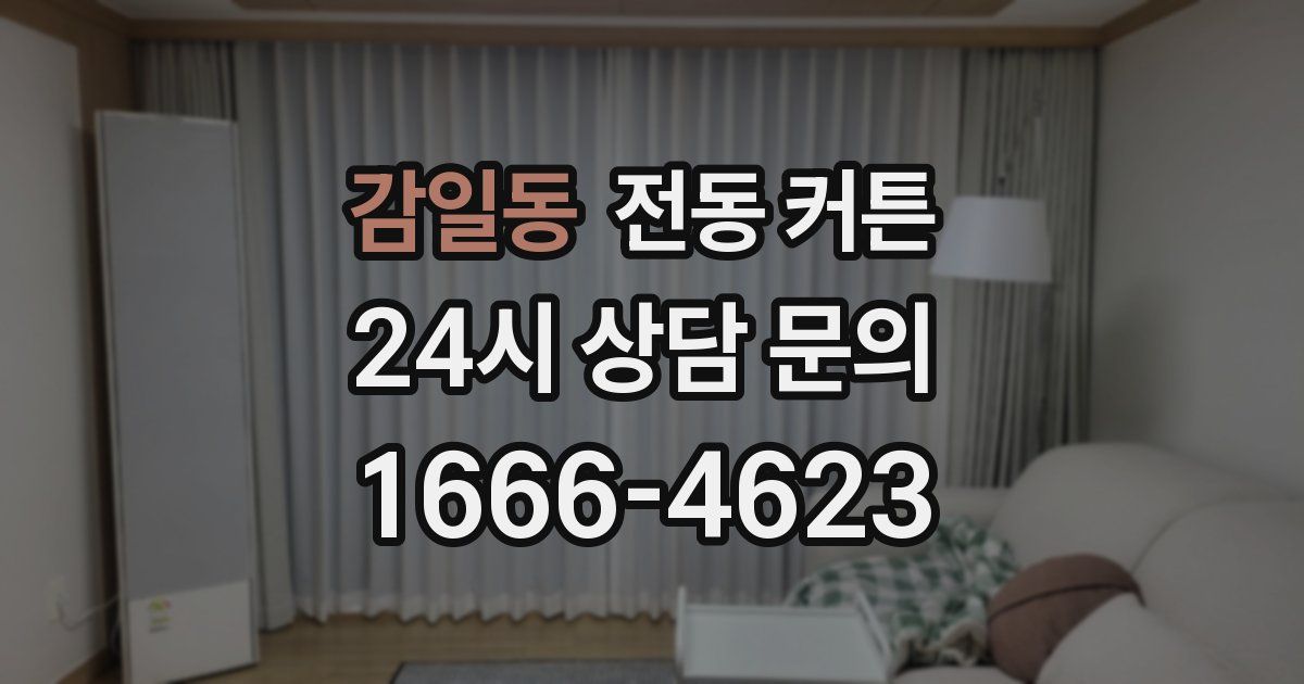 감일동 전동 커튼
