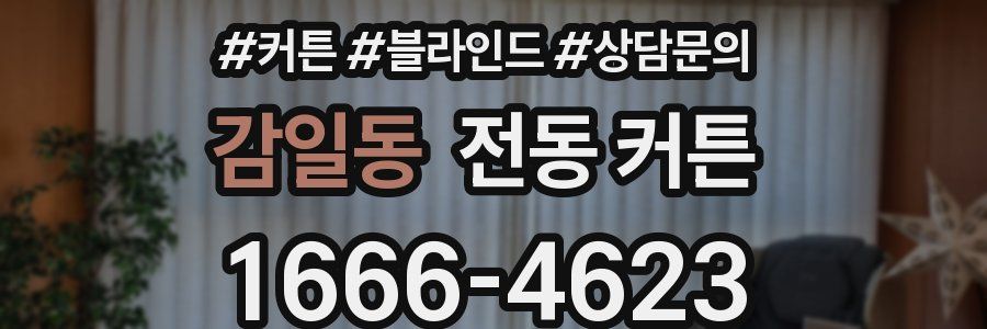 감일동 전동 커튼