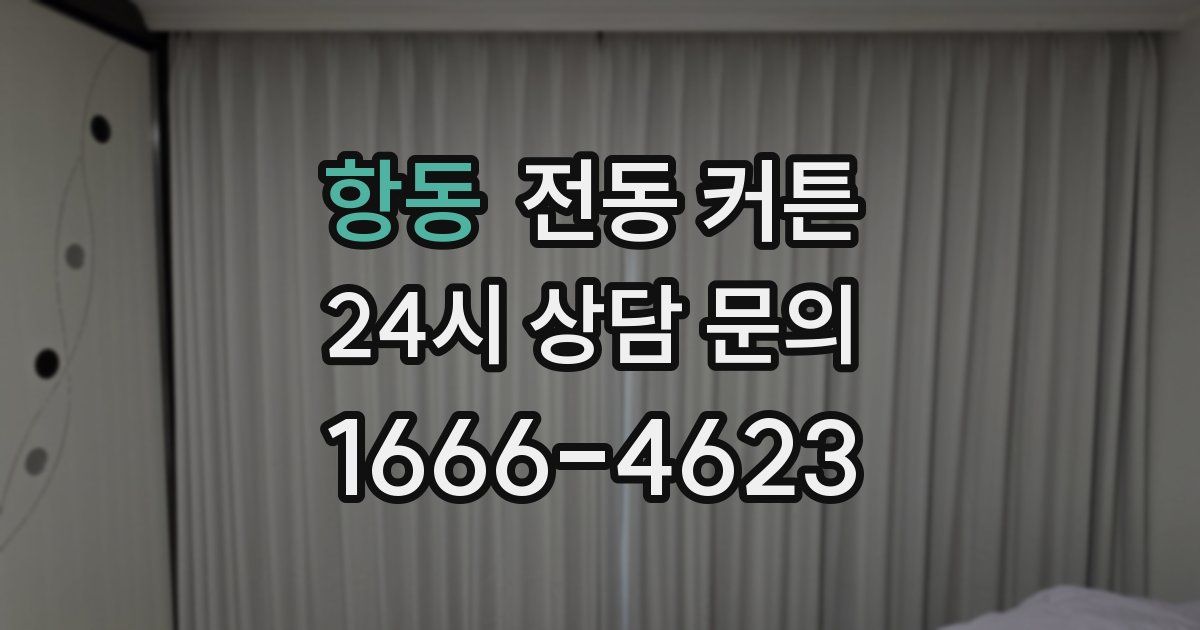 항동 전동 커튼
