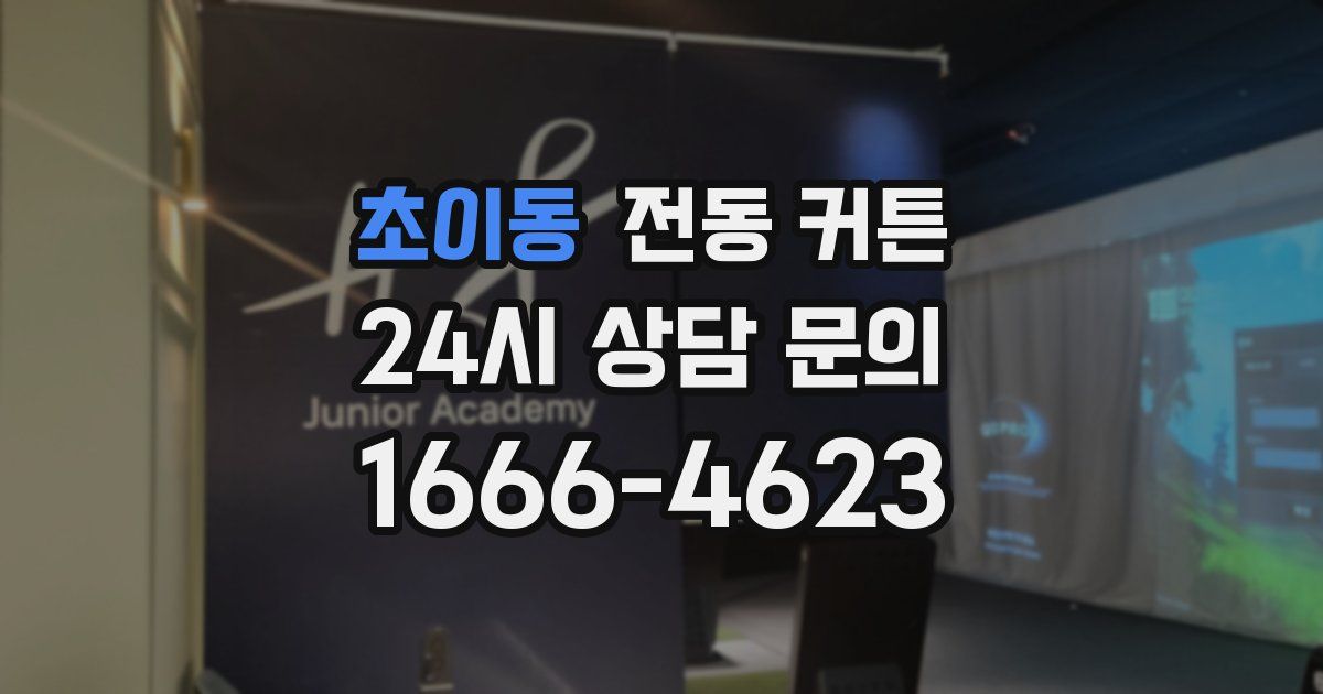 초이동 전동 커튼