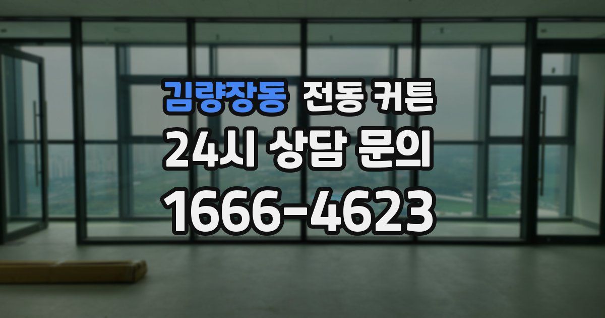 김량장동 전동 커튼