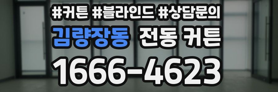 김량장동 전동 커튼