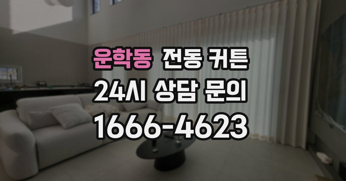 운학동 전동 커튼