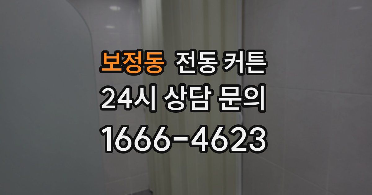 보정동 전동 커튼