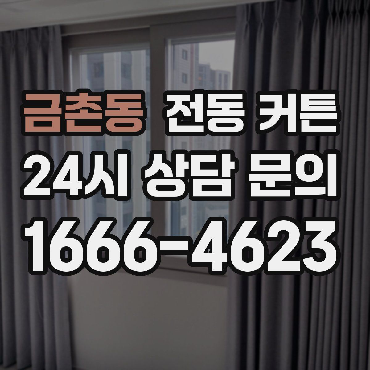 금촌동 전동 커튼