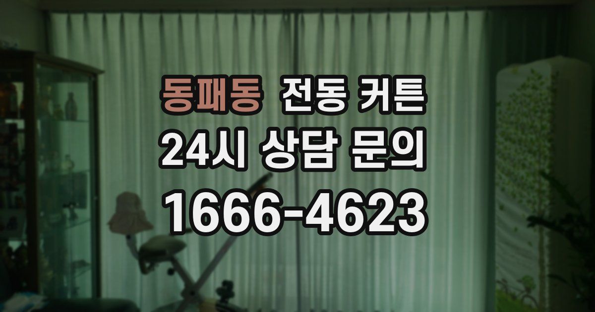 동패동 전동 커튼