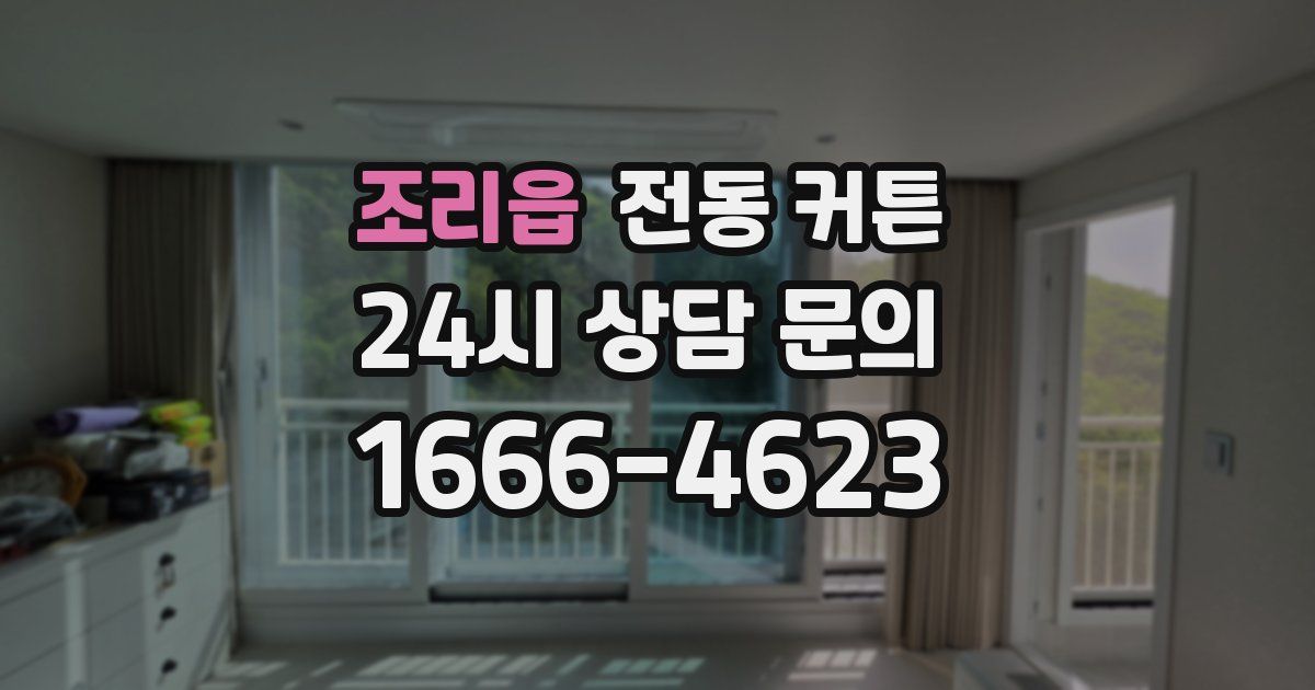 조리읍 전동 커튼