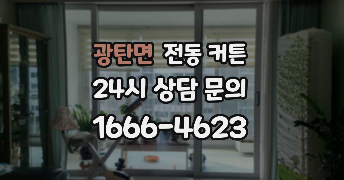 광탄면 전동 커튼
