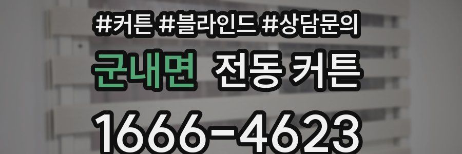 군내면 전동 커튼