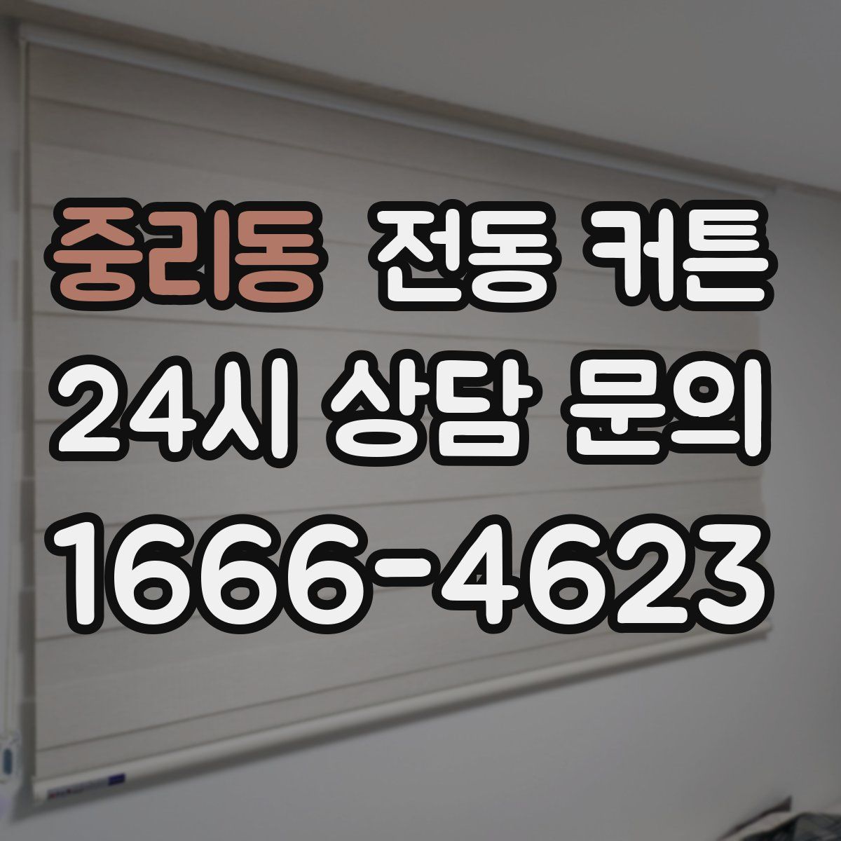 중리동 전동 커튼