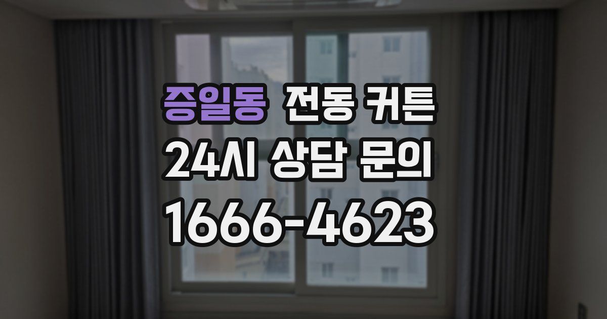 증일동 전동 커튼