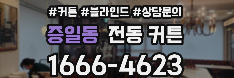 증일동 전동 커튼