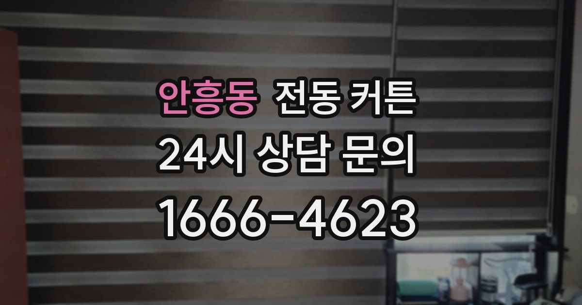 안흥동 전동 커튼