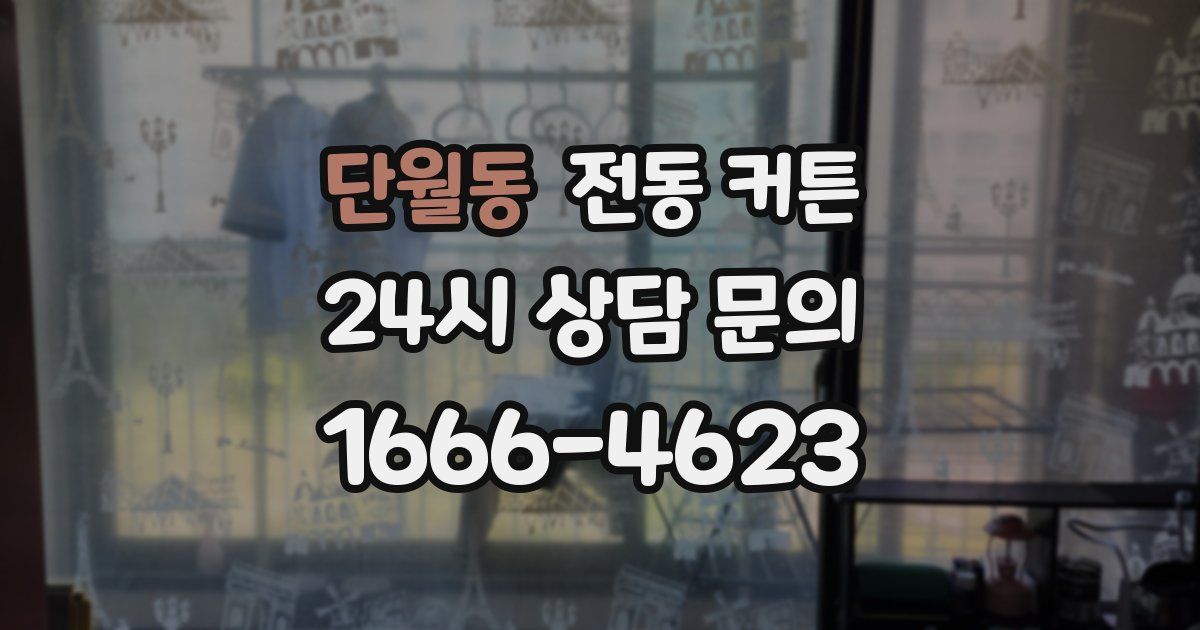 단월동 전동 커튼