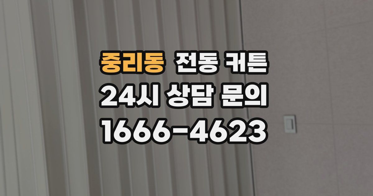 중리동 전동 커튼