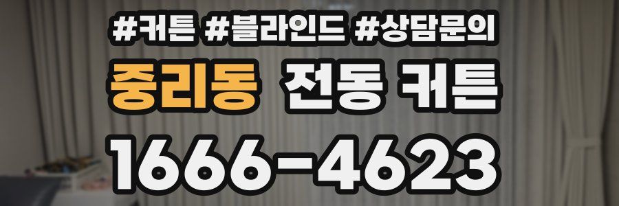 중리동 전동 커튼