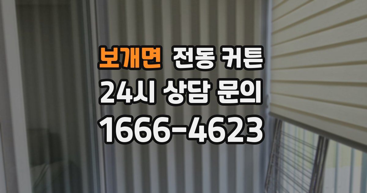 보개면 전동 커튼