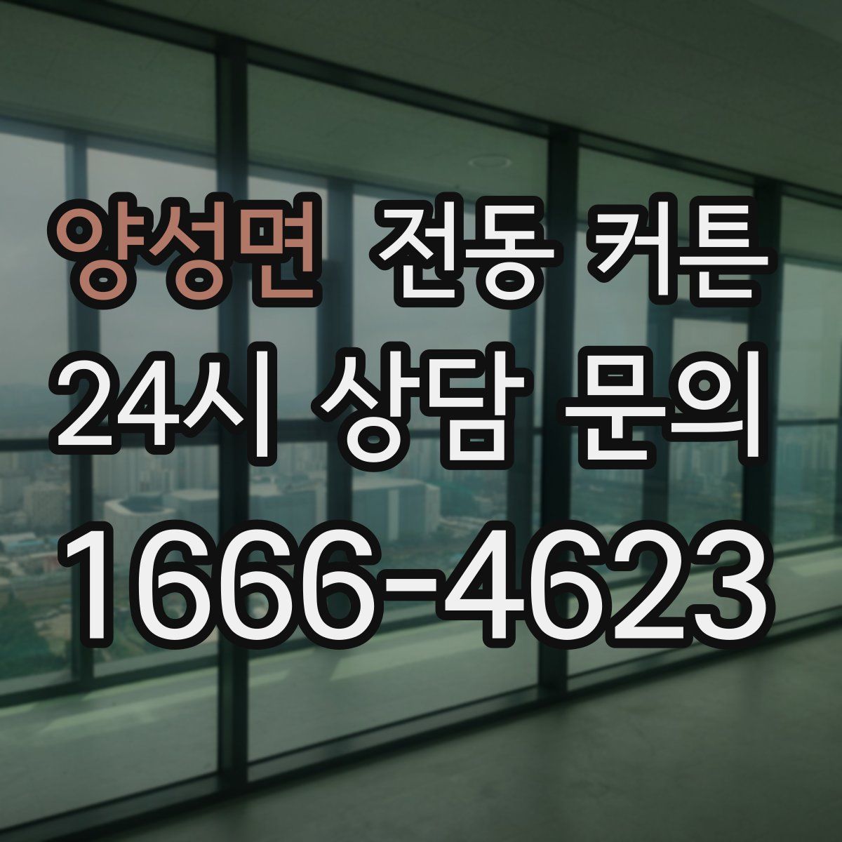 양성면 전동 커튼
