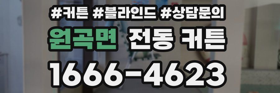 원곡면 전동 커튼