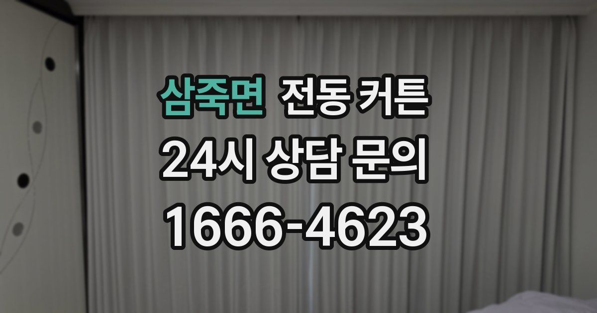 삼죽면 전동 커튼