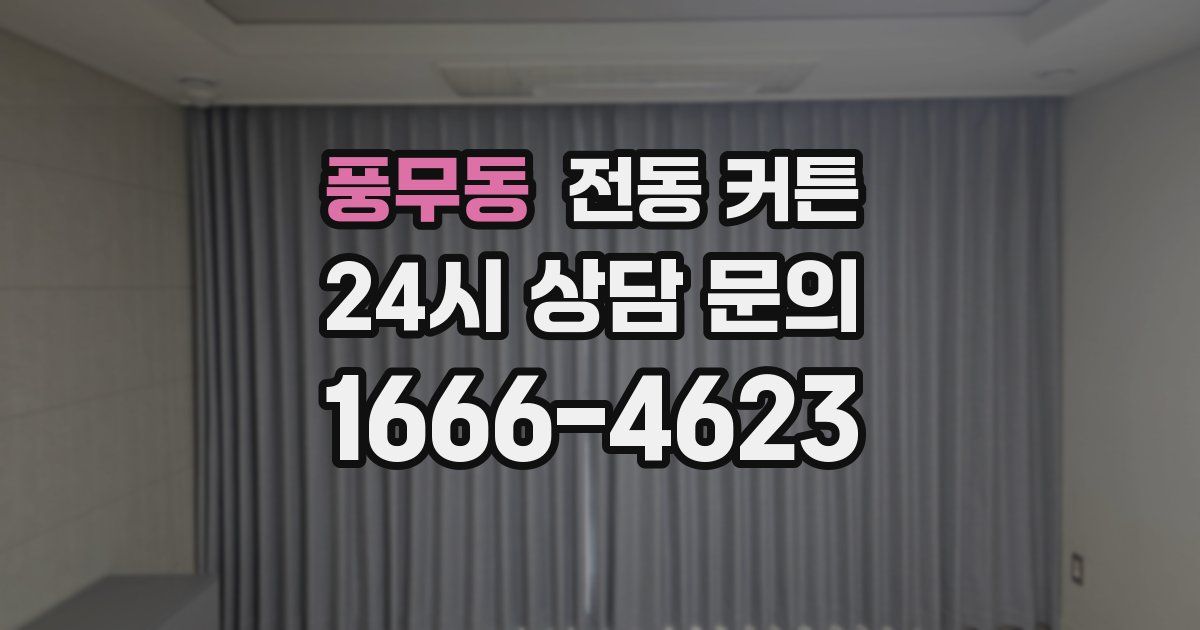 풍무동 전동 커튼
