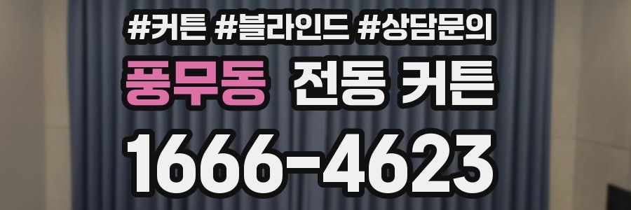 풍무동 전동 커튼